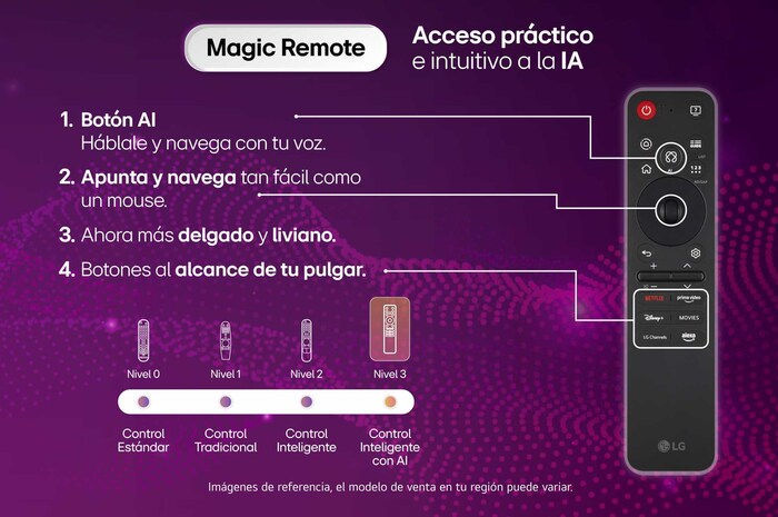 LG QNED evo AI QNED85 Mini LED highlights Mini LED with Precision Dimming in a split forest scene, comparing conventional LED with deeper blacks and more refined contrast as sunlight filters through the trees for greater clarity and depth.